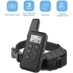 Collier anti aboiement chien rechargeable avec 5 niveaux ajustables 3 modes collier de dressage pour ...
