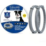 Collier anti puces pour chien 62cm - anti tique chat chienprotection 8 moisnaturelle imperm�able pour ...