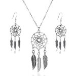 Collier attrape reve parure attrape rêve (collier boucle doreille en argent) collier fee Collier attrape reve parure attrape rêve (collier boucle doreille en argent) collier fee