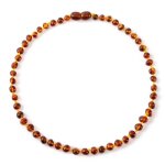 Collier d ambre(cognac)(28cm) - forfait simple