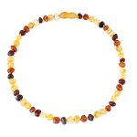 Collier d ambre(multicolor raw)(28cm) - forfait simple Collier d ambre(multicolor raw)(28cm) - forfait simple