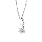 Collier - bettina - argent massif rhodié 925 - pendentif tourbilllon etoile - 42 cm - oxyde de zirconium ... Collier - bettina - argent massif rhodié 925 - pendentif tourbilllon etoile - 42 cm - oxyde de zirconium ...