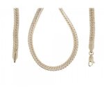 Collier - bijouxia - maille anglaise - plaqu or 18 carats - 45 cm - 5 mm