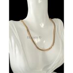 Collier - bijouxia - maille anglaise - plaqu� or 18 carats - 45cm - 45mm
