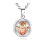 Collier bola de grossesse avec main de fatma oeil protecteur