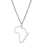 Collier avec cartecarte africaine pendentif tour de cou colliers pour femmes afrique du sud cha�ne collier ...