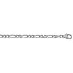 Collier chaine classique - 1001 bijoux - chaine hawai 1 + 2 4mm 55cm argent - homme - for�at - 925 / ...