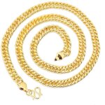 Collier chane homme plaqu or 18 carats collier chane en cuivre bijoux accessoire cadeau pour homme[840] ...