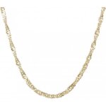 Collier femme en or jaune avec maille singapour - longueur 42cm - poids indicatif 2. 20gr