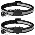 Collier pour chat - noname - rglable - rflchissant - anti tranglement - 2pcs