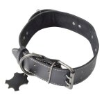 Collier pour chien 3xl cuir 80cm noir Collier pour chien 3xl cuir 80cm noir