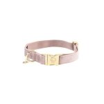Collier pour chien kentucky velvet - soft rose - 36 / 52 cm