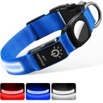 Collier chien lumineux rechargeable et etanche, led clignotant collier de sécurité pour petits - moyens ... Collier chien lumineux rechargeable et etanche, led clignotant collier de sécurité pour petits - moyens ...