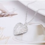Collier coeur photo collier photo collier fete des meres collier saint valentin (argent)