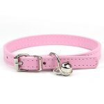 Collier en cuir véritable souple avec clochettes - accessoires pour petit chien - collier pour chat ou ... Collier en cuir véritable souple avec clochettes - accessoires pour petit chien - collier pour chat ou ...