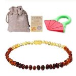 Collier de dentition ambre pour la dentition rduire la baltique naturel certifi bijoux baltique cadeau ...