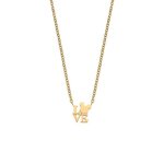 Collier - disney - mickey mouse love - plaqu� or - acier - mixte