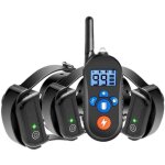 Collier de dressage anti aboiement avec tlcommande de 800 mtres rechargeable collier tanche pour ...