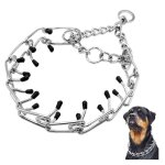 Collier de dressage chien griffes - 1pc60cm standard m�tal �trangleur r�glable d�tachable gros chien ...