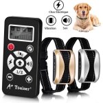 Collier de dressage �lectrique rechargeable pour 2 chiens �tanche ipx6 2 modes automatique & manuel 7 ...