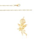 Boucles doreilles - femme - cr�oles - jonc - cisel� - 25 mm - plaqu� or jaune 750 / 1000 - 3 microns