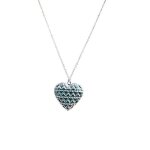 Collier - femme - chaîne et pendentif - médaillon - porte photo - coeur - relief - argent fin 925 / 1000 ... Collier - femme - chaîne et pendentif - médaillon - porte photo - coeur - relief - argent fin 925 / 1000 ...