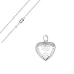 Collier - femme - chaîne et pendentif - porte photo - médaillon - coeur - motif - fleur - argent fin ... Collier - femme - chaîne et pendentif - porte photo - médaillon - coeur - motif - fleur - argent fin ...