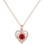 Collier femme coeur argent sterling 925 5a zirconium pendentif pour femme cadeau 45 + 5cm - immobird ... Collier femme coeur argent sterling 925 5a zirconium pendentif pour femme cadeau 45 + 5cm - immobird ...