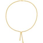 Collier femme maille corde boule en or 18 carats Collier femme maille corde boule en or 18 carats