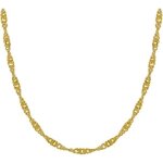 Collier femme - les poulettes bijoux - maille torsade - plaqu or