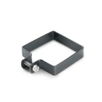 Collier de fixation carr� 60 x 60 mm pour portillon grillag� gris anthracite
