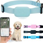 Collier gps animaux port�e illimit�e jzsh - �tanche bleu compatible apple findmy pour chats chiens localisatio ...