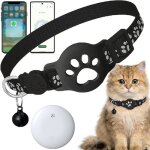 Collier gps chat traceur gps chat tracker sans carte sim sans abonnement mensuel localisation temps r�el ...