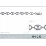 Collier grain de caf argent homme