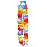 Collier - hawa�en multicolore - tissu synth�tique - vendu � lunit� - mixte