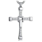 Collier pour hommes collier pendentif croix bijoux incrusts de diamants bijoux design tendance crucifix ...