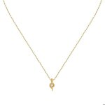 Collier impala en plaqu or jaune et perle de culture blanche - bijoux - femme - adulte