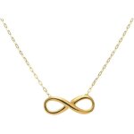 Collier infini pour femme plaqu or - bijoux pendentif symbole dinfini et damour sans fin - style minimaliste ...