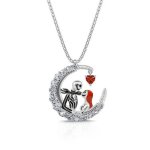 Collier jack sally pendentif bijoux fantaisie mode les noces fun�bres cadeau halloween etrange