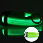 Collier lumineux light collar usb rechargeable taille l. - pour chien - vert Collier lumineux light collar usb rechargeable taille l. - pour chien - vert