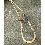 Collier - bijouxia - maille miroir - 50cm - 5mm - plaqu or 750 - 1000