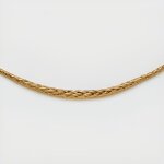 Collier maille palmier rond or j?