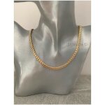 Collier - bijouxia - maille tresse palmier - plaqu or 18 carats - 45 cm - femme