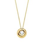 Collier en or jaune 18 carats 42 cm. sertissage de 65 mm. diamant de laboratoire taill� de 290 mm 0100 ...