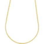 Collier - latelier dazur - or jaune - maille palmier - femme - 42cm x 0. 24cm