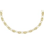 Collier or jaune vritable - homme ou femme - grain de caf