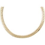 Collier or jaune vritable - maille anglaise - femme
