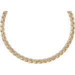 Collier or jaune vritable - maille palmier - femme
