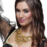 Collier oriental en mtal dor - boland - belly dance - accessoire pour danseuse ou princesse orientale ...