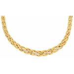 Collier palmier plat en or jaune 18 carats